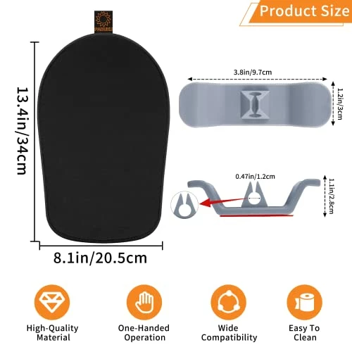 New π Sliding Mat For Kitchenaid Mixer With 2 Grey Cord Organizers, Mixer Mover Slider Mat Pad For Kitchenaid 4.5-5 Qt Tilt-Head Stand Mixer, Kitchen Appliance Slider Mat, Kitchen Aid Mixer Accessories 4.5-5qt Mat+2grey Cord Organizer π₯ 5 New π Sliding Mat For Kitchenaid Mixer With 2 Grey Cord Organizers, Mixer Mover Slider Mat Pad For Kitchenaid 4.5-5 Qt Tilt-Head Stand Mixer, Kitchen Appliance Slider Mat, Kitchen Aid Mixer Accessories 4.5-5qt Mat+2grey Cord Organizer π₯ - Image 3