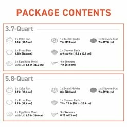 Best Sale 👍 COSORI Air Fryer Accessories, Set Of 6 Fit For Most 5.8Qt And Larger Oven Cake & Pizza Pan, Metal Holder, Skewer Rack & Skewers, Etc, BPA Free, Nonstick 🧥 Coating, Dishwasher Safe, Black 👍 14 Best Sale 👍 COSORI Air Fryer Accessories, Set Of 6 Fit For Most 5.8Qt And Larger Oven Cake & Pizza Pan, Metal Holder, Skewer Rack & Skewers, Etc, BPA Free, Nonstick 🧥 Coating, Dishwasher Safe, Black 👍 -Small Appliance Parts Shop 41khxJoJyEL