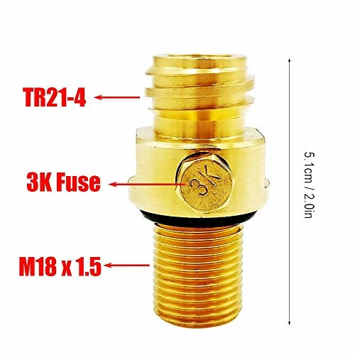 Best deal ๐ฏ VaVoger Soda Machine Co2 Carbonator Cylinder Refillable Pin Valve M18 1.5 Thread Input To TR21-4 Output For Soda Co2 Bottl ๐ฏ 5 Best deal ๐ฏ VaVoger Soda Machine Co2 Carbonator Cylinder Refillable Pin Valve M18 1.5 Thread Input To TR21-4 Output For Soda Co2 Bottl ๐ฏ - Image 3