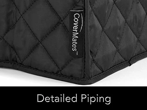 Outlet π Covermates Keepsakes β Bread Maker Cover β Dust Protection - Stain Resistant - Washable β Appliance Cover-Black Black Quilted Polyester β 7 Outlet π Covermates Keepsakes β Bread Maker Cover β Dust Protection - Stain Resistant - Washable β Appliance Cover-Black Black Quilted Polyester β - Image 5