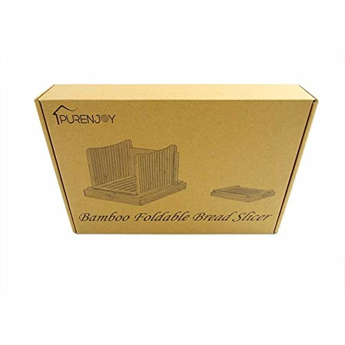 Outlet 🔔 PURENJOY Bamboo Foldable Bread Slicer Compact Bread Slicing Guide With Crumb Catcher Tray For Homemade Bread Thickness Adjustable… Clear 😍 7 Outlet 🔔 PURENJOY Bamboo Foldable Bread Slicer Compact Bread Slicing Guide With Crumb Catcher Tray For Homemade Bread Thickness Adjustable… Clear 😍 - Image 5