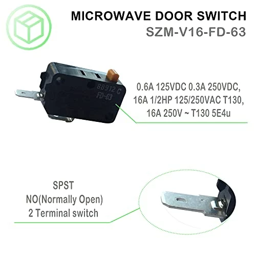 Cheapest ๐ LONYE 3405-001034 Microwave Door Switch Replacement For Samsung LG GE Kenmore Microwave SZM-V16-FD-63 3405-000178 AP4044834 (Normally Open)(Pack Of 2) ๐คฉ 4 Cheapest ๐ LONYE 3405-001034 Microwave Door Switch Replacement For Samsung LG GE Kenmore Microwave SZM-V16-FD-63 3405-000178 AP4044834 (Normally Open)(Pack Of 2) ๐คฉ - Image 2