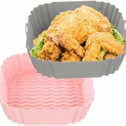 Deals βοΈ OUTXE 2-Pack Square Silicone Air Fryer Liners 8 Inch For 4 To 7 QT Reusable Air Fryer Pot Air Fryer Inserts For Oven Microwave Accessories (Grey+Pink) π 14 Deals βοΈ OUTXE 2-Pack Square Silicone Air Fryer Liners 8 Inch For 4 To 7 QT Reusable Air Fryer Pot Air Fryer Inserts For Oven Microwave Accessories (Grey+Pink) π -Small Appliance Parts Shop 41oRsJmor1L. AC