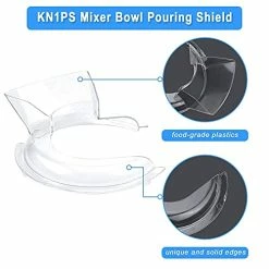 Budget 🥰 KN1PS Pouring Shield 4.5-5 Qt,KN1PS Pouring Shield Stand Mixer Compatible With Kitchen Mixers Bowl, Replace W11312468 W10616906 WPW10616906 W11298367,Prevent Ingredients From Splattering 😍 -Small Appliance Parts Shop 41qw0zI9wBL