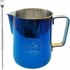 Cheapest 🔔 ZOWIE KING Milk Frothing Pitcher 12oz,Espresso Steaming Pitcher 12oz,Espresso Machine Accessories,Milk Frother Cup 12oz,Milk Coffee Cappuccino Latte Art,Stainless Steel Jug 😉 -Small Appliance Parts Shop 41s6vZsyfL. AC