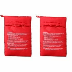 Wholesale π OBTANIM Microwave Potato Bag, 2 Pack Of Reusable Microwave Cooker Bag Baked Pouch Potato Bag, Red π€©