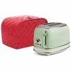 Outlet ✔️ 2 Slice Toaster Appliance Cover,Quilted Toaster Cover Bread Maker Cover,Kitchen Small Appliance Covers,Universal Size Microwave Toaster Oven Cover,Dustproof Cover For Most Standard 2 Slice Toasters Red 👍