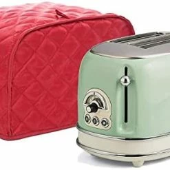 Outlet ✔️ 2 Slice Toaster Appliance Cover,Quilted Toaster Cover Bread Maker Cover,Kitchen Small Appliance Covers,Universal Size Microwave Toaster Oven Cover,Dustproof Cover For Most Standard 2 Slice Toasters Red 👍 -Small Appliance Parts Shop 41tqH23VoJL. AC