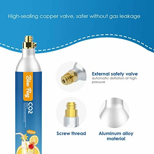 Top 10 โญ BLUE FLAG 60L Co2 Carbonator Compatible With Sodastream Appliances, 14.5oz, Set Of 3 ๐ 5 Top 10 โญ BLUE FLAG 60L Co2 Carbonator Compatible With Sodastream Appliances, 14.5oz, Set Of 3 ๐ - Image 3