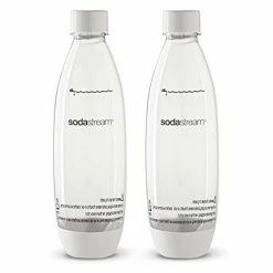 Cheapest ๐ Sodastream Source 2 Pack Original White Carbonating Reusable Water Bottles 1 Liter BPA-Free Fits Only - Play, Source, Power, Spirit And Fizzi Soda Makers โค๏ธ