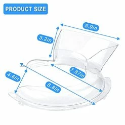 Budget 🥰 KN1PS Pouring Shield 4.5-5 Qt,KN1PS Pouring Shield Stand Mixer Compatible With Kitchen Mixers Bowl, Replace W11312468 W10616906 WPW10616906 W11298367,Prevent Ingredients From Splattering 😍 -Small Appliance Parts Shop 41v7B9MqxbL