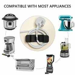 Discount 👍 Cord Organizer For Appliance, Kitchen Appliance Cord Organizer Stick On, Cord Wrapper Winder Holder For Appliance, Adhesive Cord Keeper For Blender Mixer, Coffee Maker. Kitchen Gadgets Accessories 😉 -Small Appliance Parts Shop 41v8hkqidvL