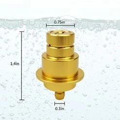 Deals 🔔 CO2 Adapter Fit For Soda Stream Terra Water Maker Machine And Fit For Large CO2 Storage Tanks And Soda Machine Pink CO2 Cylinder System 8mm Direct Adapter Hose Gold 😉 -Small Appliance Parts Shop 41vqynsQdhL