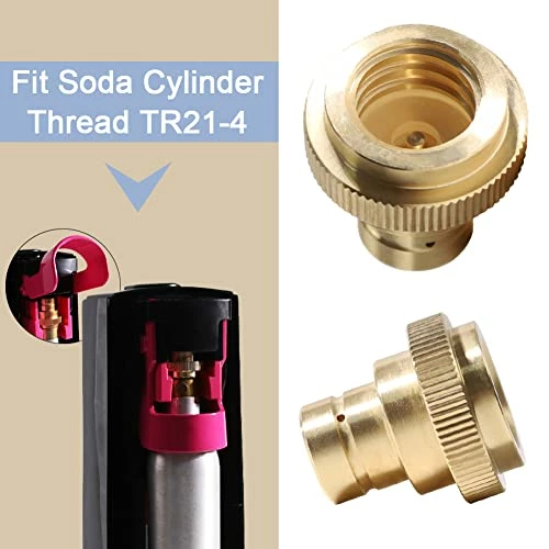 Hot Sale ๐ Quick Adapter For CO2 Soda Water Bubbler Compatible With Soda Stream DUO/Terra/Art Sparkling Water Maker Connecting CO2 Cylinder With TR21-4 Male Thread Soda Maker Valve Refill Accessories โ 5 Hot Sale ๐ Quick Adapter For CO2 Soda Water Bubbler Compatible With Soda Stream DUO/Terra/Art Sparkling Water Maker Connecting CO2 Cylinder With TR21-4 Male Thread Soda Maker Valve Refill Accessories โ - Image 3