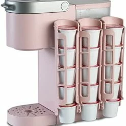 Buy 👏 STORAGENIE Coffee Pod Holder For Keurig K-cup, Side Mount K Cup Storage, Perfect For Small Counters (2 Rows/For 10 K Cups, PINK) 🥰 -Small Appliance Parts Shop 41wAW5t4GDL. AC