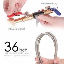 Cheapest 🛒 FIDEURSUS CGA320 G1/2 CO2 Cylinder Refill Adapter Hose CO2 Refill Adapter Fill Station Connector Kit For Soda Filling For Tank Bottle (CGA320 To TR21-4, 36inch Hose, Dual Valve With Gauge) 🧨 -Small Appliance Parts Shop 41wDvCu0iKL