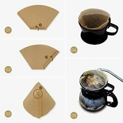 Top 10 🔔 Irekamons #4 Cone Coffee Filter 8-12 Cup, Unbleached Natural Paper, No Blowout, Disposable For Pour Over And Drip Coffee Maker, 100 Count 💯 -Small Appliance Parts Shop 41wPlHhhILL