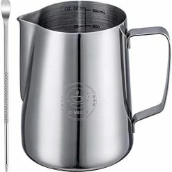Cheapest 🔔 ZOWIE KING Milk Frothing Pitcher 12oz,Espresso Steaming Pitcher 12oz,Espresso Machine Accessories,Milk Frother Cup 12oz,Milk Coffee Cappuccino Latte Art,Stainless Steel Jug 😉 -Small Appliance Parts Shop 41wuNsLm1mL. AC