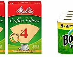 Best Pirce ⭐ Melitta #4 Coffee Filters, Natural Brown, 2 Pack Of 100 Filters ✔️ -Small Appliance Parts Shop 41xvesbI vL. AC