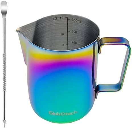 Best deal π€© GLOBOTECH Milk Frothing Pitcher Latte Cup - Stainless Steel Pitcher Latte Art Espresso Machine Accessories Steaming Pitcher Cappuccino Coffee Milk Frother Cups 12 Oz (350ml)β¦ 02 Blue β 10 Best deal π€© GLOBOTECH Milk Frothing Pitcher Latte Cup - Stainless Steel Pitcher Latte Art Espresso Machine Accessories Steaming Pitcher Cappuccino Coffee Milk Frother Cups 12 Oz (350ml)β¦ 02 Blue β - Image 8