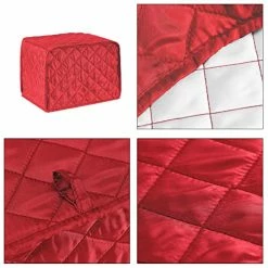 Outlet ✔️ 2 Slice Toaster Appliance Cover,Quilted Toaster Cover Bread Maker Cover,Kitchen Small Appliance Covers,Universal Size Microwave Toaster Oven Cover,Dustproof Cover For Most Standard 2 Slice Toasters Red 👍 -Small Appliance Parts Shop 510EAhtIhXL