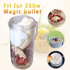 Coupon ✔️ QT Tall 22oz Replacement Part Cup Mug With Handle Compatible With 250w Magic Bullet On-The-Go Mug 😍 -Small Appliance Parts Shop 510sUsbdmlL