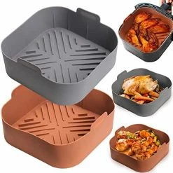 Wholesale ✨ Silicone Air Fryer Basket Liners Square - 2Pcs Reusable Air Fryer Silicone Pots For Food Safe Air Fryers Oven Accessories(8.1 Inch) 8 Inch-square ❤️ 15 Wholesale ✨ Silicone Air Fryer Basket Liners Square - 2Pcs Reusable Air Fryer Silicone Pots For Food Safe Air Fryers Oven Accessories(8.1 Inch) 8 Inch-square ❤️ -Small Appliance Parts Shop 5114QyaSorL. AC