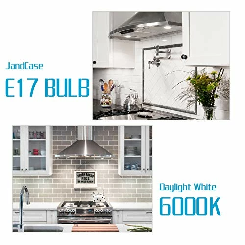 Top 10 ๐ฅ JandCase Microwave Light Bulbs Under Hood, Ceramic E17 LED Bulbs 40 Watt Equivalent, Daylight White 6000K Appliance Bulbs For Refrigerator,Microwave, Oven, Stove Hood, Non-Dimmable, 2Pack ๐ฅ 6 Top 10 ๐ฅ JandCase Microwave Light Bulbs Under Hood, Ceramic E17 LED Bulbs 40 Watt Equivalent, Daylight White 6000K Appliance Bulbs For Refrigerator,Microwave, Oven, Stove Hood, Non-Dimmable, 2Pack ๐ฅ - Image 4