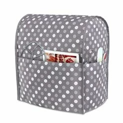 Buy ⌛ Luxja Dust Cover Compatible With 6-8 Quart Stand Mixer, Cloth Cover With Pockets For Stand Mixer And Extra Accessories (Compatible With 6-8 Quart Stand Mixer), Gray Dots 👍 -Small Appliance Parts Shop 512MZp3oFRL