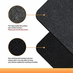 New 💯 SIUDANGKA Heat Resistant Mat For Air Fryer With Sliding Function, 2 Pcs 15*18 In Heat Resistant Pad Sliding Caddy Countertop Protector Mat Compatible With Most XL Air Fryer Ninja Air Fryer Oven Micro Wave Oven 🎁 -Small Appliance Parts Shop 512OVZngn7L