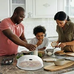 Best Sale 🌟 Layron Microwave Splatter Cover, Microwave Cover For Food, Large Microwave Plate Cover Guard Lid With Steam Vents Keeps Microwave Oven Clean, 11.5 Inch BPA Free & Dishwasher Safe-Gre ❤️