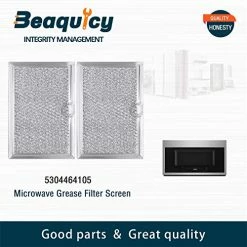 Discount ⌛ 5304464105 WB06X10608 Microwave Grease Filter Screen 5304478913 By Beaquicy - Replacement For Frigid-aire Microwave Oven - Pack Of 2 💯 -Small Appliance Parts Shop 515AywAuBYL