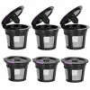 Coupon 🤩 MaxRona Reusable K Cups For Keurig, Reusable K CUP Coffee Filter Refillable Single K CUP For Keurig 2.0 1.0 BPA Free-6 Packs Black 🧨 -Small Appliance Parts Shop 5160Jbm7X3L