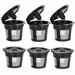 Coupon ๐คฉ MaxRona Reusable K Cups For Keurig, Reusable K CUP Coffee Filter Refillable Single K CUP For Keurig 2.0 1.0 BPA Free-6 Packs Black ๐งจ