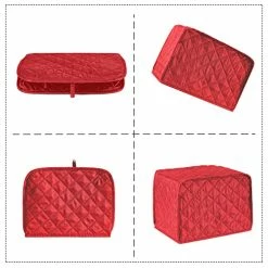 Outlet ✔️ 2 Slice Toaster Appliance Cover,Quilted Toaster Cover Bread Maker Cover,Kitchen Small Appliance Covers,Universal Size Microwave Toaster Oven Cover,Dustproof Cover For Most Standard 2 Slice Toasters Red 👍 -Small Appliance Parts Shop 516mLzyK5IL