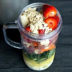 Coupon ✔️ QT Tall 22oz Replacement Part Cup Mug With Handle Compatible With 250w Magic Bullet On-The-Go Mug 😍 -Small Appliance Parts Shop 51807qO2ZyL