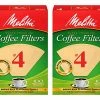 Best Pirce ⭐ Melitta #4 Coffee Filters, Natural Brown, 2 Pack Of 100 Filters ✔️