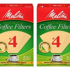Best Pirce โญ Melitta #4 Coffee Filters, Natural Brown, 2 Pack Of 100 Filters โ๏ธ