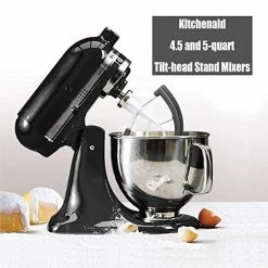 Cheapest 😍 Flex Edge Beater For Kitchenaid,Kitchen Aid Mixer Accessory,Kitchen Aid Attachments For Mixer,Fits Tilt-Head Stand Mixer Bowls For 4.5-5 Quart Bowls,Beater With Silicone Edges,White Gray 🎁 -Small Appliance Parts Shop 51AGZpgJg0L