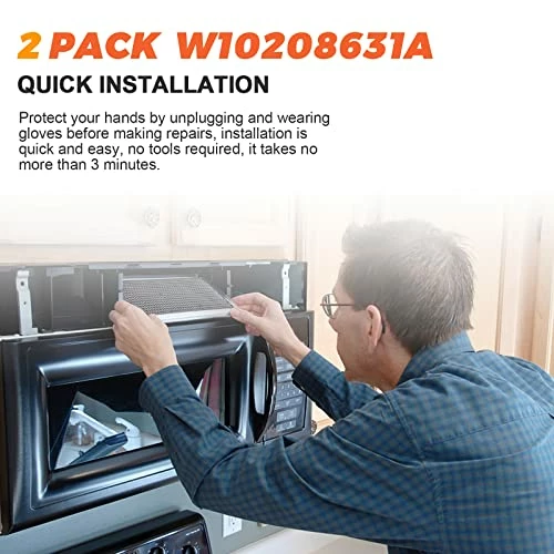 Discount π― Beaquicy W10208631A Microwaves Grease Filter Approx. 13" X 6"- Replacement For Whirlpool GE Microwaves - Pack Of 2 β 7 Discount π― Beaquicy W10208631A Microwaves Grease Filter Approx. 13" X 6"- Replacement For Whirlpool GE Microwaves - Pack Of 2 β - Image 5