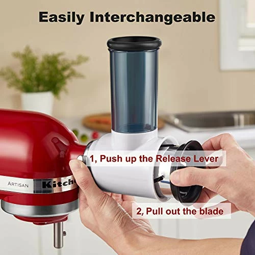 Wholesale ✔️ Slicer Shredder Attachment For Kitchenaid Stand Mixer,Cheese Grater Attachment For KitchenAid Stand Mixer, Food Processor With 3 Blades By Hozodo 🤩 7 Wholesale ✔️ Slicer Shredder Attachment For Kitchenaid Stand Mixer,Cheese Grater Attachment For KitchenAid Stand Mixer, Food Processor With 3 Blades By Hozodo 🤩 - Image 5