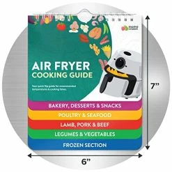 Promo ✔️ Momo & Nashi Air Fryer Cheat Sheet Magnets Cooking Guide Booklet - Air Fryer Magnetic Cheat Sheet Set Cooking Times Chart - Cookbooks Instant Air Fryer Accessories Oven Cooking Pot Temp Guide Kitchen Conversion 🧨 -Small Appliance Parts Shop 51BB7uAivPL