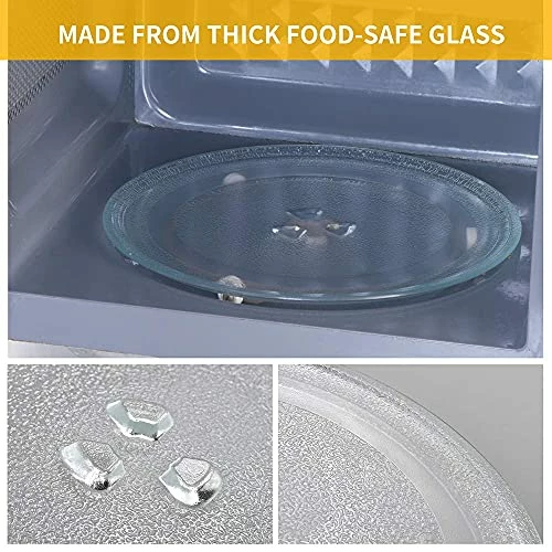 New ๐ MFJUNS 9.6" / 24.5cm Microwave Glass Plate - Microwave Glass Turntable Plate Replacement - For Fits Virtually All Small Microwaves, Microwave Glass Tray - Dishwasher Safe ๐ 4 New ๐ MFJUNS 9.6" / 24.5cm Microwave Glass Plate - Microwave Glass Turntable Plate Replacement - For Fits Virtually All Small Microwaves, Microwave Glass Tray - Dishwasher Safe ๐ - Image 2