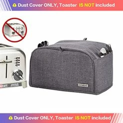 Wholesale π HOMEST 4 Slice Toaster Cover With Pockets, Can Hold Jam Spreader Knife & Toaster Tongs, Dust And Fingerprint Protection, Machine Washable, Grey(Cover Only) π 14 Wholesale π HOMEST 4 Slice Toaster Cover With Pockets, Can Hold Jam Spreader Knife & Toaster Tongs, Dust And Fingerprint Protection, Machine Washable, Grey(Cover Only) π -Small Appliance Parts Shop 51FN0RUWqoL