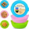 Flash Sale ✨ Buauty 3Pcs Air Fryer Silicone Liners 8inch Air Fryer Silicone Pot Reusable Food Grade Silicone Air Fryer Baking Tray Basket Accessories Replacement Of Flammable Disposable Parchment Paper Fit 3-7QT Airfryer Green+blue+pink 🛒 -Small Appliance Parts Shop 51FSfpb6bnL