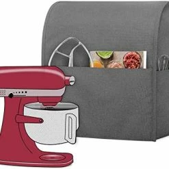 Buy ⌛ Luxja Dust Cover Compatible With 6-8 Quart Stand Mixer, Cloth Cover With Pockets For Stand Mixer And Extra Accessories (Compatible With 6-8 Quart Stand Mixer), Gray Dots 👍 -Small Appliance Parts Shop 51Hql1yPkOL. AC