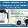 Wholesale 🔥 Vitamix® Blender 🔧 Wrench Retainer Nut And Blade Removal Tool 🔧 Wrench Compatible With Vitamix®15596 Retainer Nut Vitamix® 🔧 Wrench 👍 -Small Appliance Parts Shop 51J3RFkIFTL