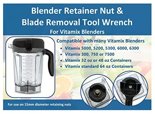 Wholesale 🔥 Vitamix® Blender 🔧 Wrench Retainer Nut And Blade Removal Tool 🔧 Wrench Compatible With Vitamix®15596 Retainer Nut Vitamix® 🔧 Wrench 👍 3 Wholesale 🔥 Vitamix® Blender 🔧 Wrench Retainer Nut And Blade Removal Tool 🔧 Wrench Compatible With Vitamix®15596 Retainer Nut Vitamix® 🔧 Wrench 👍