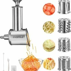 Cheap ๐งจ Stainless Steel Slicer Shredder Attachment For KitchenAid Mixer, Cheese Grater, Food Slicer For KitchenAid Mixer, Accessories For Kitchenaid ๐