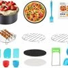 Budget 🎉 Koniginee Air Fryer Accessories Durable 7-Inch 14-Pcs Set Compatible With Power XL Air Fryer Pan Air Fryer Replacement Parts Luxurious Oven Accessories 🥰